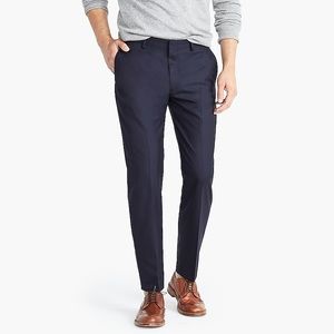 J. Crew Mens Ludlow Classic Navy Blue Wool Pants